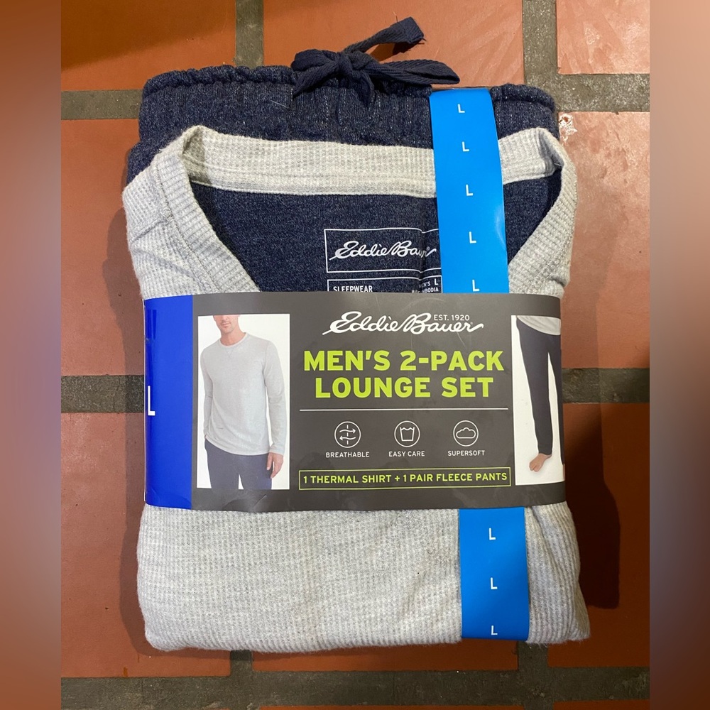 Eddie Bauer Gray and Blue Undershirts